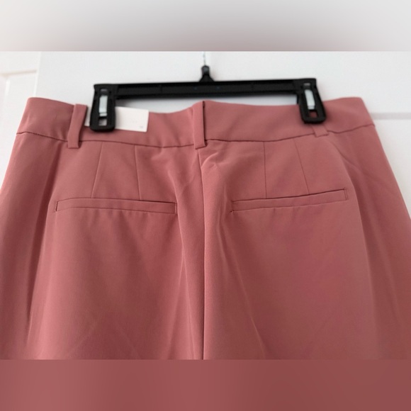 Loft Pink High Rise Wide Leg Trousers, Size 12 NWT - Picture 3 of 7